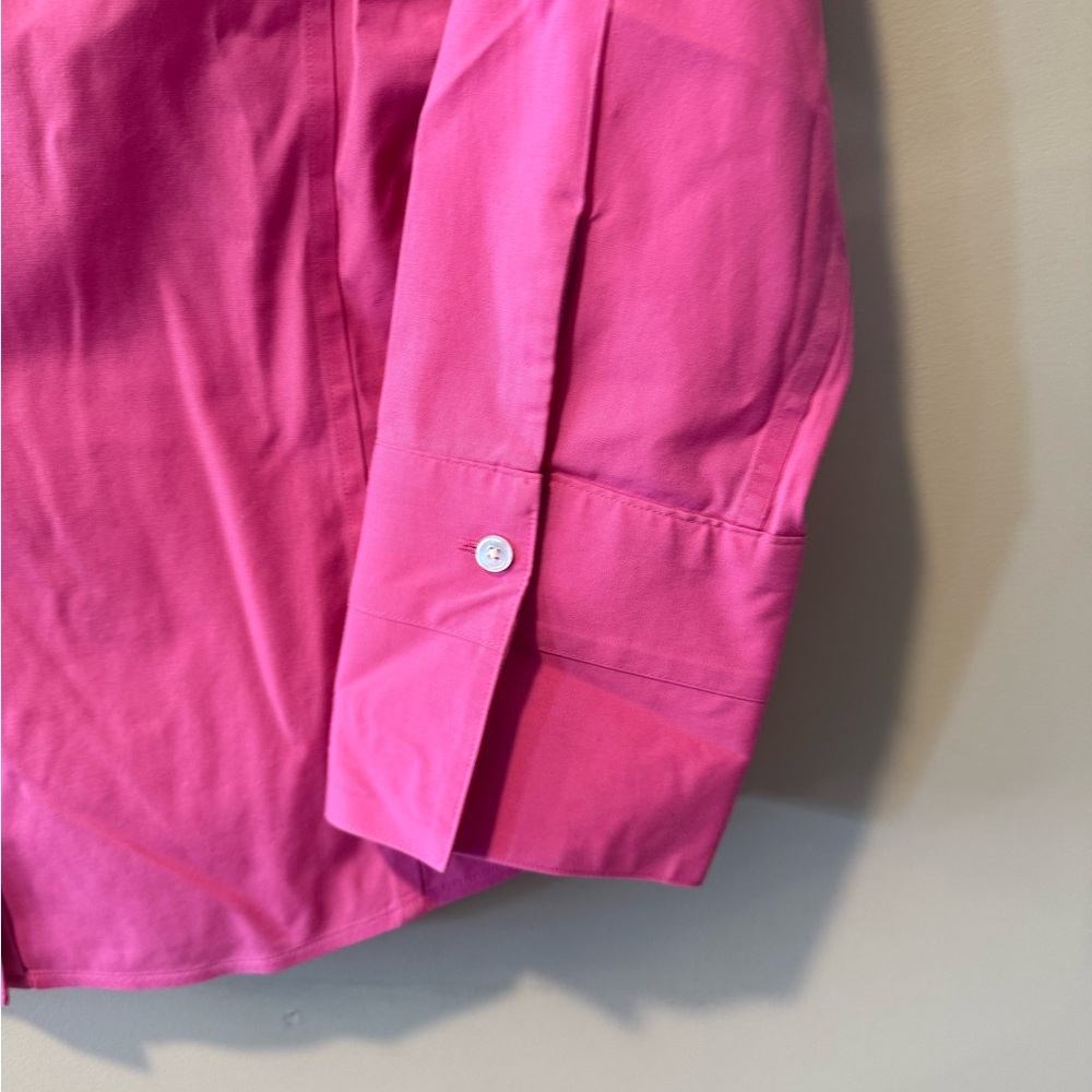 Talbots Wrinkle Resistant Pink Cotton Shirt - Picture 8 of 16